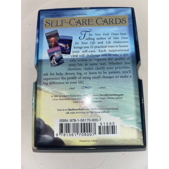 Self-Care Cards by Cheryl Richardson Inspirational 2001 Preowned Taro - Picture 2 of 9